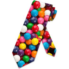 Gumballs Necktie Fun Candy Ties Mens Gum Neck Tie