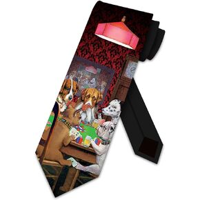 Dogs Playing Poker Ties Neckties