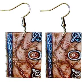 أقراط كتاب على طراز Hocus Pocus للنساء/البالغين. كتاب مع أقراط العين in Kuwait