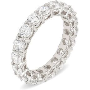 1-8 Carat (ctw) White Gold Round Cut LAB GROWN Diamond Eternity Band (Color D-E Clarity VS1-VS2)