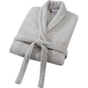 Charisma Luxe Zero Twist Luxury Cotton Bathrobe, Large/Extra Large, Pale Blue