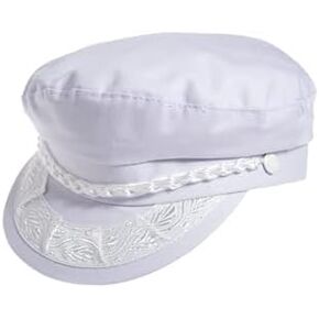 Aegean Authentic Greek Fisherman's Cap - Cotton - White - 7 1/8 - (22 1/2 Inches - 57 cm)