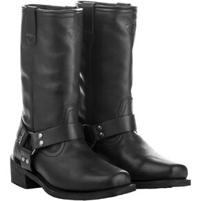 Highway 21 Spark Men's Motorcycle Boots Full Grain Leather Waterproof Black Size 9
