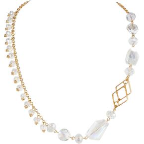 Bocar Statement Necklace for Women Trendy, Crystal Beaded Collar Necklace for Women Fashion Handmade Bib Costume Jewelry Gift