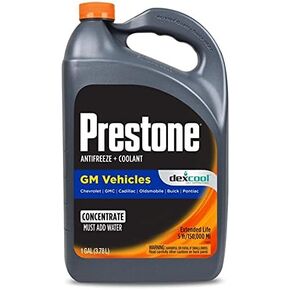 Prestone Dex-Cool Antifreeze and Coolant Concentrate, 1 Gallon, Pack of 6