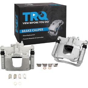 TRQ New Rear Disc Brake Caliper with Bracket & Hardware Pair for Dodge Jeep