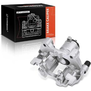 A-Premium Disc Brake Caliper Assembly with Bracket Compatible with Audi, Seat & Volkswagen Models - A3, A3 Quattro, A3 Sportback e-tron, Q2, TT Quattro, Ateca, e-Golf, Golf, Jetta - Rear Passenger