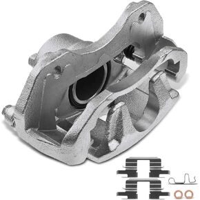A-Premium Disc Brake Caliper Assembly with Bracket Compatible with Select Mitsubishi Models - Lancer 2004-200, Outlander 2003-2004, L4 2.4L - Front Left Driver Side
