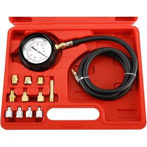 مجموعة أدوات اختبار ضغط زيت المحرك ومجموعة أدوات اختبار تشخيص سائل ناقل الحركة، مقياس 500 رطل لكل بوصة مربعة / 35 بار مع علبة محولات in Kuwait