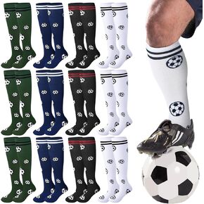 12 Pairs Volleyball Soccer Basketball Socks Novelty Casual Funny Stocking Sports and Outdoors Socks for Women Men
