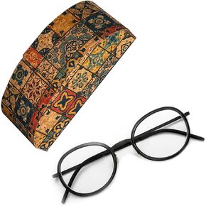 Glasses Case, Retro Portable Eyeglass Case, Large Sunglasses Case, Sunglasses Case Hard Shell Travel for Men Women Girls