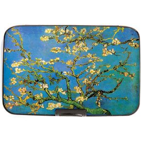 Monarque Armored Wallet Credit Card Case with RFID Data Theft Protection (Van Gogh Starry Night)