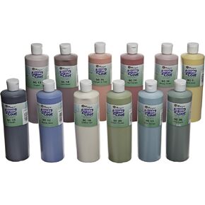 Mayco Stroke & Coat Wonderglaze Glaze Set A, Assorted Colors, Set of 12 Pints - SCKT1P