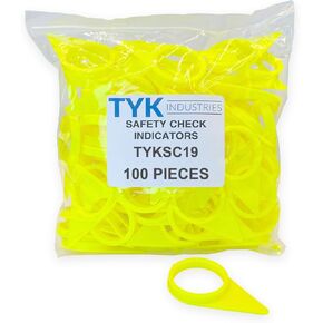 19mm Loose Wheel Lug Nut Safety Check Indicators 100 Pack - Commercial Truck Wheel Nut Pre-Trip Safety Inspection Tool