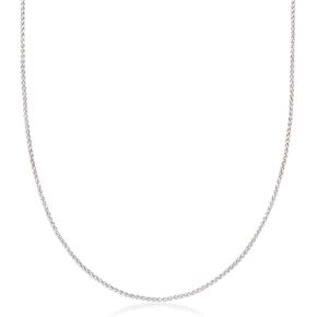Ross-Simons Italian 1mm Sterling Silver Adjustable Wheat-Chain Necklace