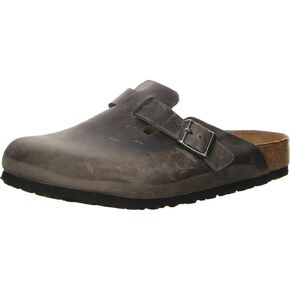 Birkenstock Oiled Leather Soft Footbed Slip On Shoes 10 B(M) US Women / 8 D(M) US Iron
