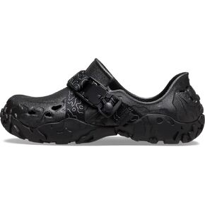 Crocs Unisex-Adult All Terrain Atlas, Slip On Shoes with Buckle Strap, Black/Black, 18 Women/16 Men