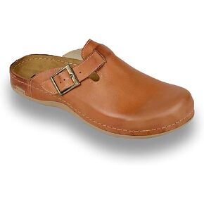 Leon 707 Leather Slip-on Mens Mule Clogs Slippers Shoe