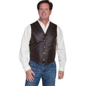 Scully mens Lambskin Lapel Vest