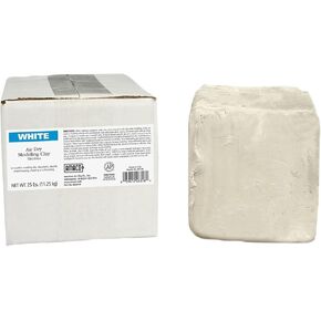 AMACO AMA46318R Air Dry Clay, 25 lbs. , White (Color may vary)