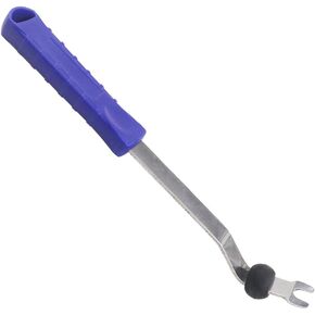 Auto Trim Removal Tool Pry Car Remover Tools Door Panel Removal Tool Car Clips Fasteners Push Rivets Pins Nail Puller Radio Dashboard Interior Trim Tool with Rubber Ring (Blue & Sliver) in Kuwait
