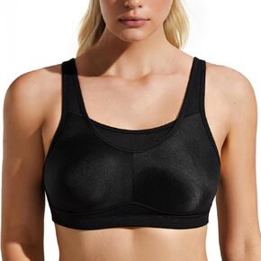 Wingslove High Impact Sports Bras for Women Seamless Full Coverage High Neck Woukout Bra