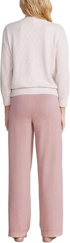 Barefoot Dreams Women's CozyChic Lite Diamond Pointelle Pullover in Saudi Arabia