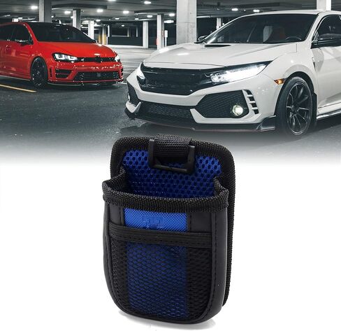 uxcell Blue Air Vent Mount Hanging Type Car Holder Storage Bag w Plastic Hook in Saudi Arabia