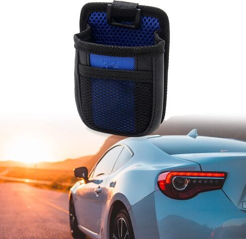 uxcell Blue Air Vent Mount Hanging Type Car Holder Storage Bag w Plastic Hook in Saudi Arabia