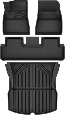 OEDRO Floor Mats Fit for Tesla Model 3 Highland 2024, All Weather Waterproof Accessories for Model 3 Floor Mats, Rear Trunk Mat Cargo Liners in Saudi Arabia