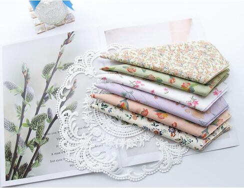 Womens Vintage Floral Handkerchiefs Fabric Cotton Hankies in Saudi Arabia