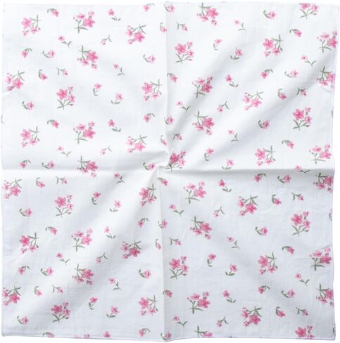 Womens Vintage Floral Handkerchiefs Fabric Cotton Hankies in Saudi Arabia