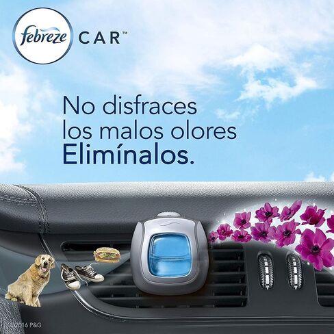Febreze Car Air Freshener, Set of 5 Clips, Linen & Skyup to 150 Days (Packaging May Vary) in Saudi Arabia