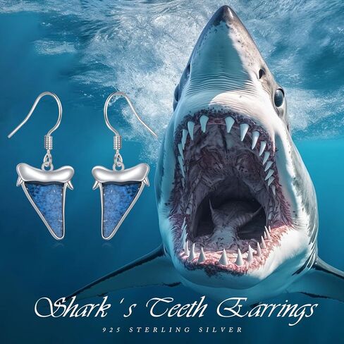 Alphm 925 Sterling Silver Ocean Earrings for Women Handmade Turquoise Chips Sea Animal Dangle Drop Earrings Ocean Theme Jewelry for Daughter Sister in Kuwait