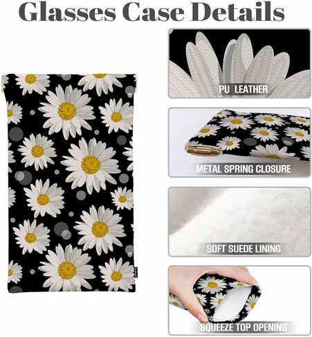 Beabes Colorful Tree Glasses Case, Glasses Cases Leather Sunglasses Organizer Eyeglasses Case Glasses Cases For Men Women in Kuwait