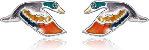 اللحية التنين/Yingyang/مالارد بطة/الأناناس/الجولف/المطرقة القرش أقراط فضة لطيف مجوهرات بأشكال حيوانات للنساء in Saudi Arabia