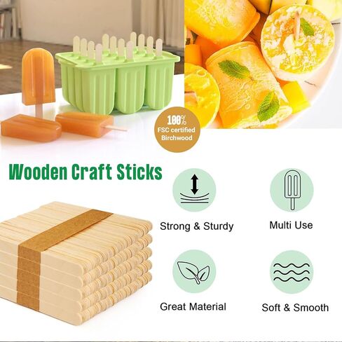Perfect Stix - 4.5" Wooden Craft Sticks (114ST-2000) - 1000 Count (Pack of 2) in Saudi Arabia