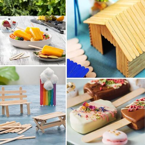 Perfect Stix - 4.5" Wooden Craft Sticks (114ST-2000) - 1000 Count (Pack of 2) in Saudi Arabia