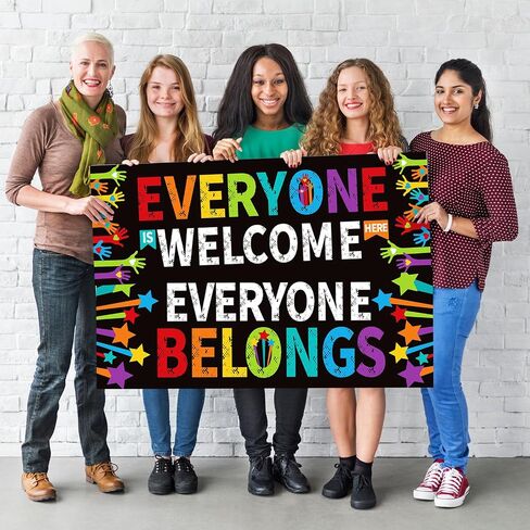 Classroom Decorations Welcome Banner Poster, 2Pcs Welcome Bulletin Board Decoration Wall Decor for Kindergarten Preschool Elementary Primary Middle High School Welcome Back to School Decorations in Saudi Arabia