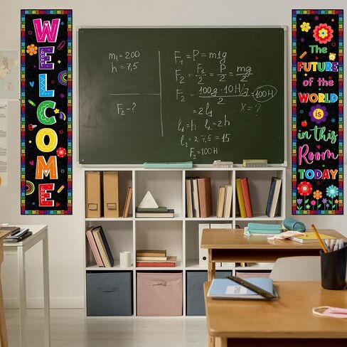 Colorful Classroom Decoration Classroom Welcome Banner and Poster for Teacher Positive Welcome Bulletin Board Sign Banner for Primary Elementary Middle School Back to School Decoration Supply in Saudi Arabia