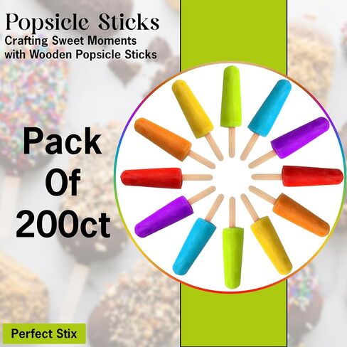 Perfect Stix - أعواد حرفية خشبية مقاس 4.5 بوصة (114ST-2000) - عدد 1000 (عبوة من قطعتين) in Saudi Arabia