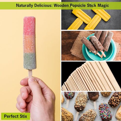 Perfect Stix - أعواد حرفية خشبية مقاس 4.5 بوصة (114ST-2000) - عدد 1000 (عبوة من قطعتين) in Saudi Arabia