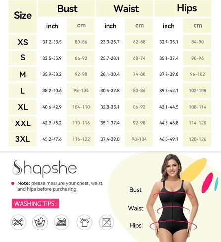 SHAPSHE Fajas Colombianas Moldeadoras Body Shaper Post Surgery Compression Garment Shapewear Tummy Control with Zipper in Kuwait