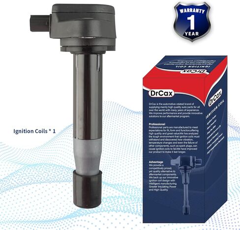 ملف الإشعال OEM UF603 30520R70A01 متوافق مع Acura RDX RL TL TSX ZDX Honda Accord Crosstour Odyssey Pilot Ridgeline يستبدل 30520R70S01 3.5L 3.7L V6-1 Pack in Kuwait