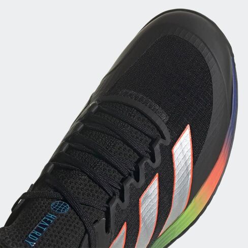 adidas Men's Adizero Ubersonic 4 Tennis Shoe, Grey/Silver Metallic/Better Scarlet, 13 in Saudi Arabia