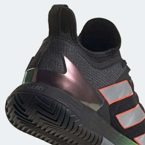 adidas Men's Adizero Ubersonic 4 Tennis Shoe, Grey/Silver Metallic/Better Scarlet, 13 in Saudi Arabia