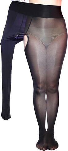 Plus Size Pantyhose for Women 6D Sheer Tights Oil Shiny High Waist Panty Hose Women's Control Top Run Resistant in Saudi Arabia