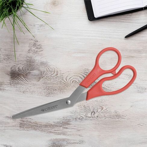 Westcott All Purpose Bent Scissor 8" Red (10703), Single in Kuwait