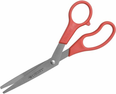 Westcott All Purpose Bent Scissor 8" Red (10703), Single in Kuwait