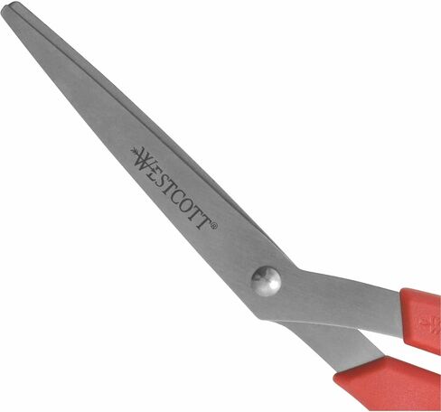 Westcott All Purpose Bent Scissor 8" Red (10703), Single in Kuwait